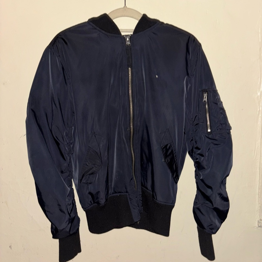 PacSun Dark Blue Bomber Jacket